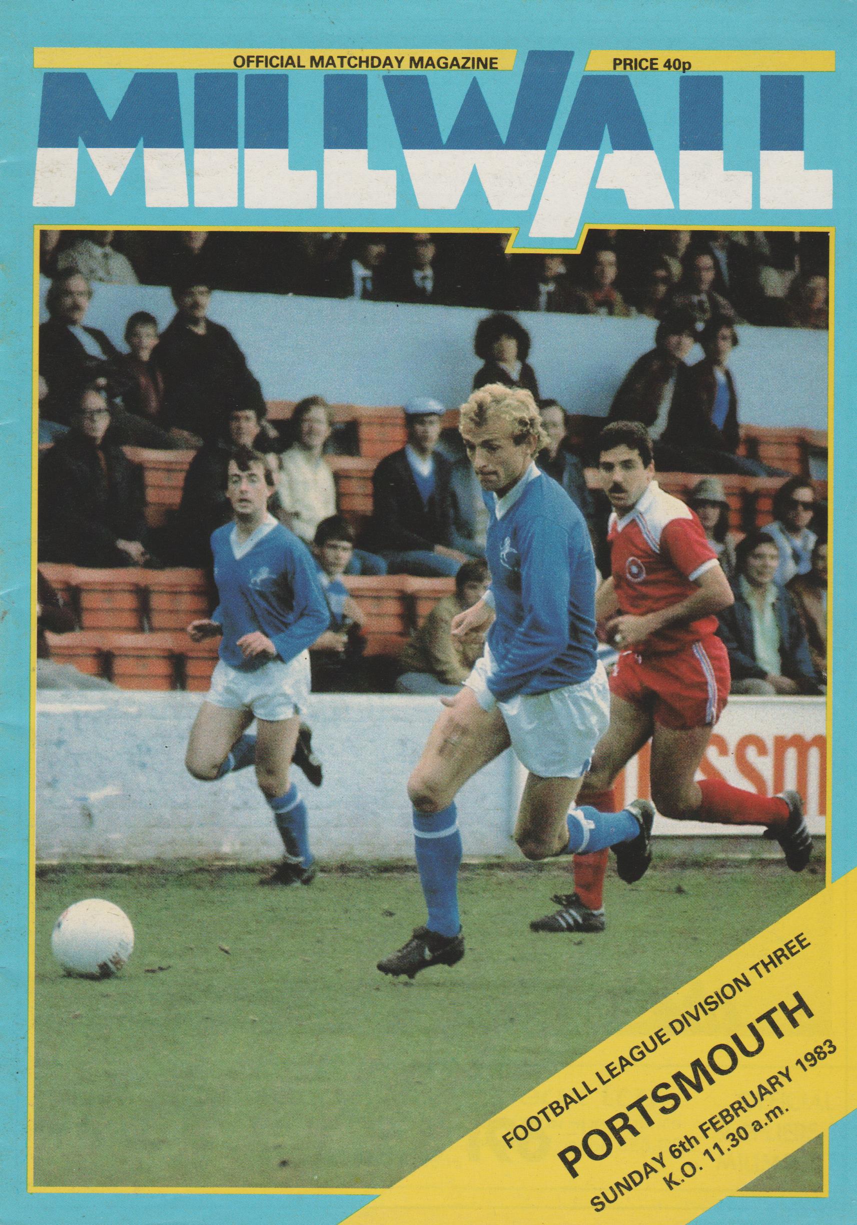 Millwall V Portsmouth 06-Feb-1983 - ProgrammeCollector.Net