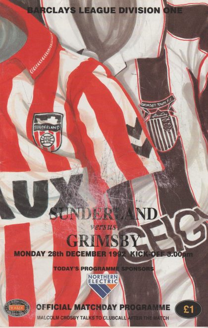 Sunderland v Grimsby Town 28-Dec-1992 - ProgrammeCollector.Net