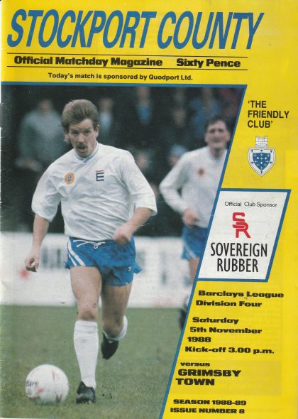 Stockport County v Grimsby Town 05-Nov-1988