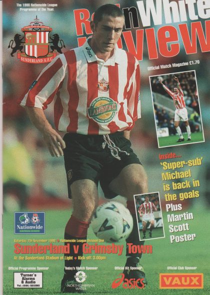 Sunderland v Grimsby Town  07-Nov-1998