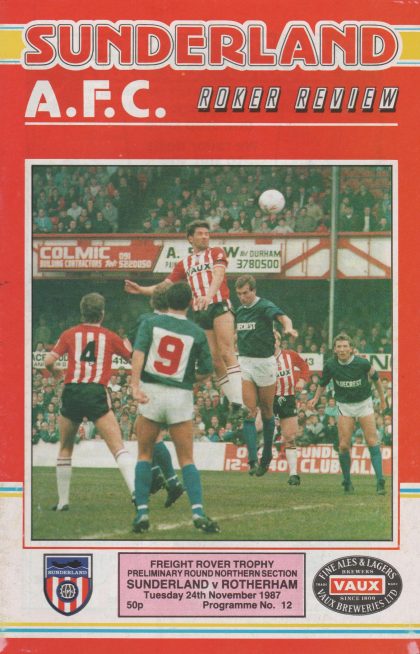 Sunderland v Rotherham United  24-Nov-1987