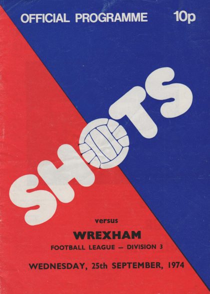 Aldershot v Wrexham 25-Sep-1974