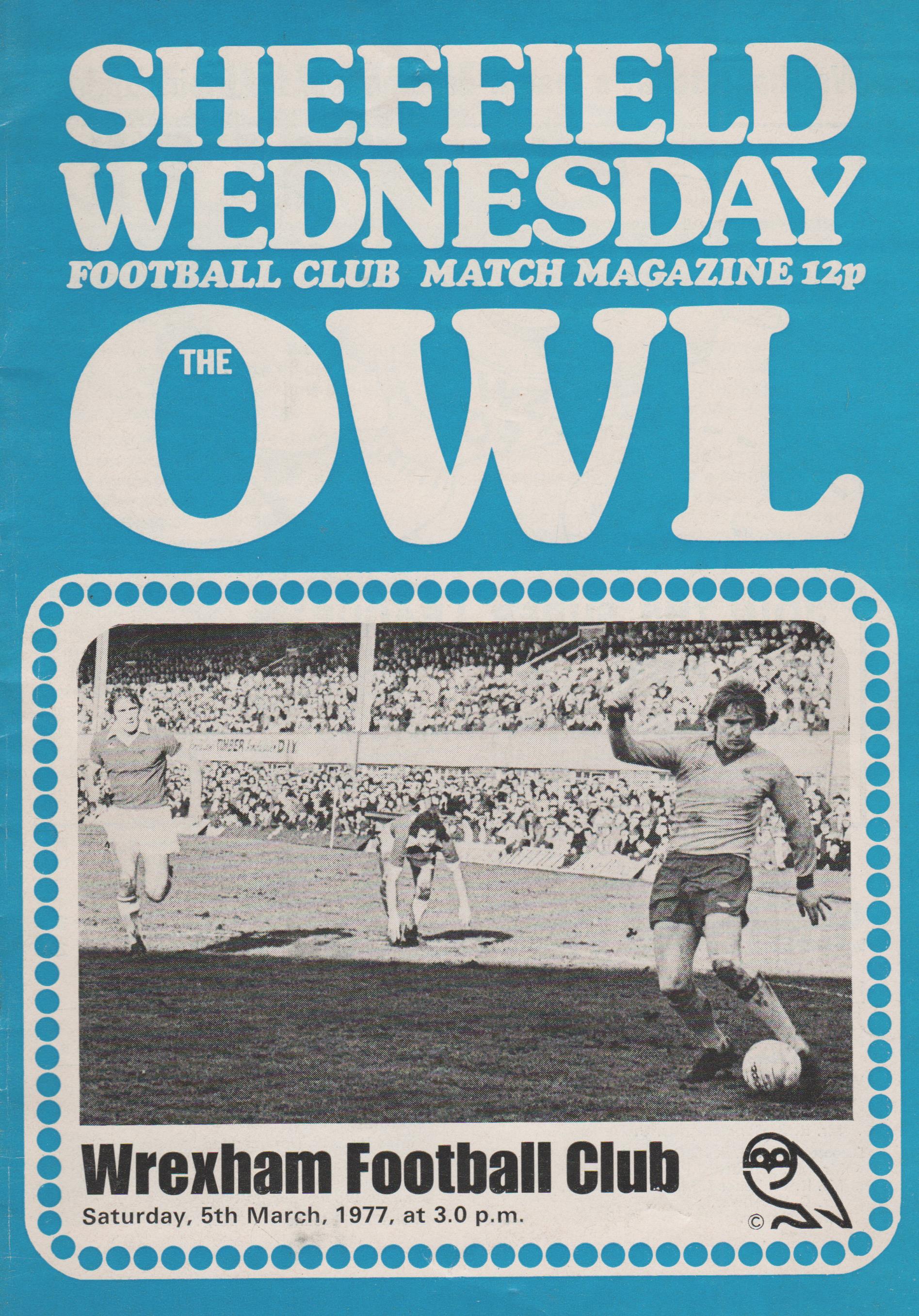 Sheffield Wednesday V Wrexham 05-Mar-1977 - ProgrammeCollector.Net