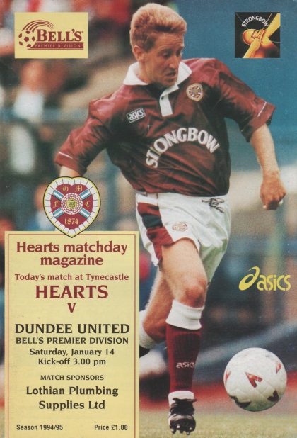 Heart of Midlothian v Dundee United 14-Sep-1995