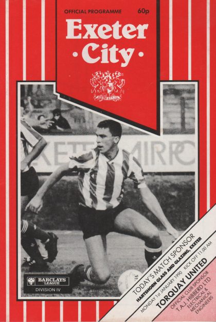 Exeter City v Torquay United  01-Jan-1990