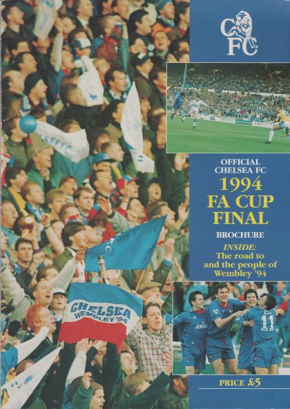 Official Chelsea FC 1994 FA Cup Final brochure