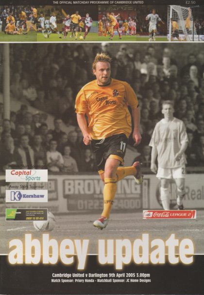 Cambridge United v Darlington 09-Apr-2005