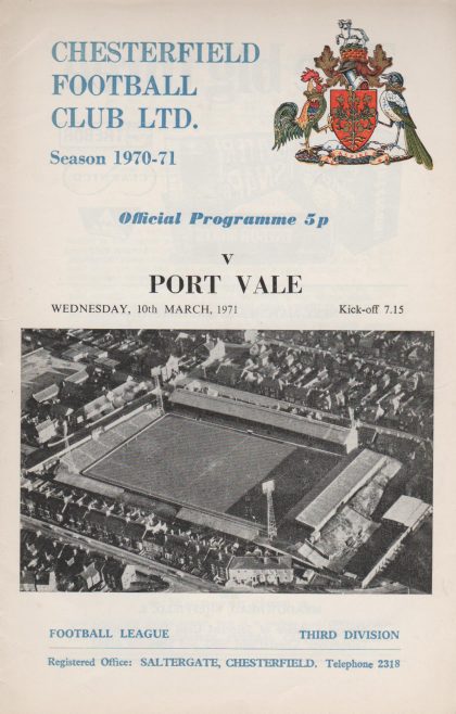 Chesterfield v Port Vale 10-Mar-1971