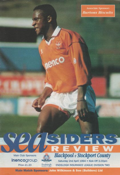 Blackpool v Stockport County 02-Apr-1994