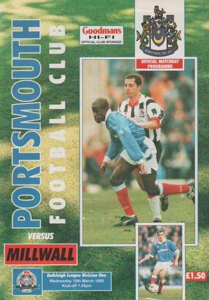 Portsmouth v Millwall 15-Mar-1995