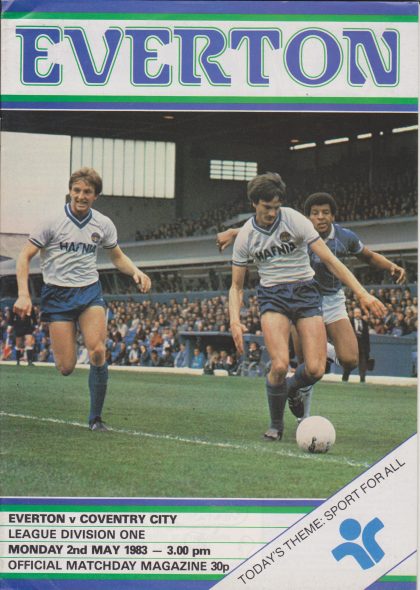 Everton v Coventry City 02-May-1983