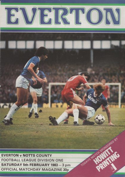 Everton v Notts County 05-Feb-1983