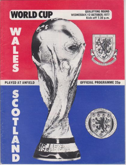 Wales v Scotland 12-Oct-1977