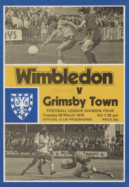 Wimbledon v Grimsby Town 20-Mar-1979