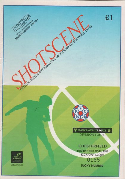 Aldershot v Chesterfield   23-Apr-1991