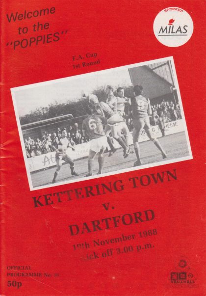 Kettering Town v Dartford  19-Nov-1988