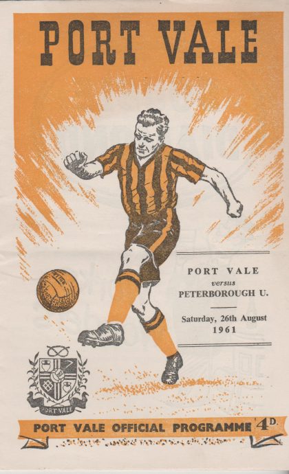 Port Vale v Peterborough United 26-Aug-1961