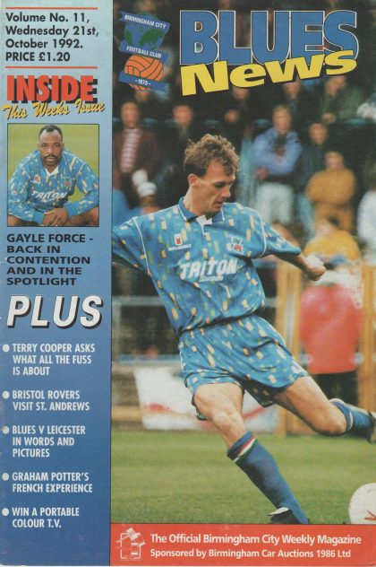 Birmingham City v Bristol Rovers 21-Oct-1992