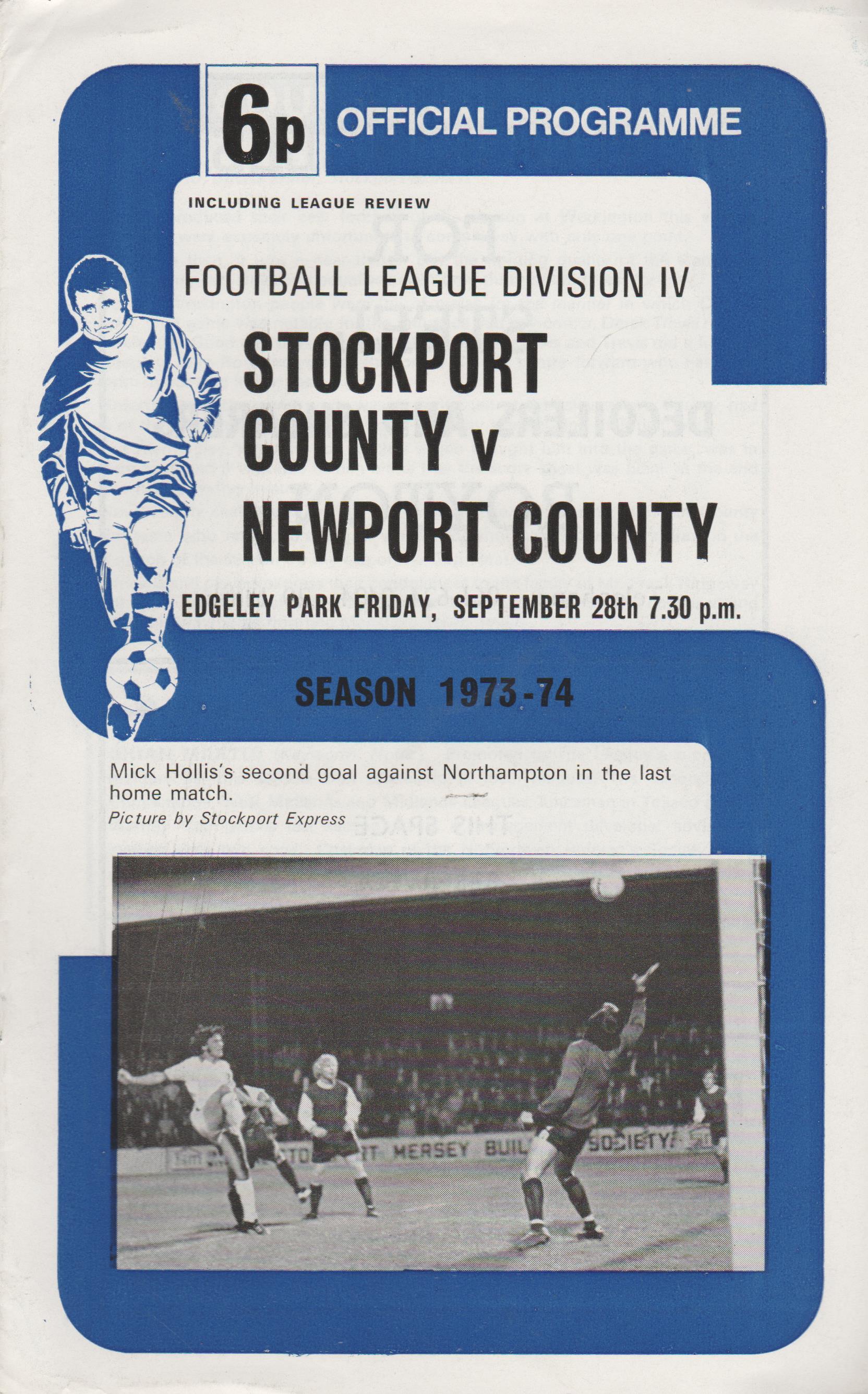 Stockport County v Newport County 28Sep1973