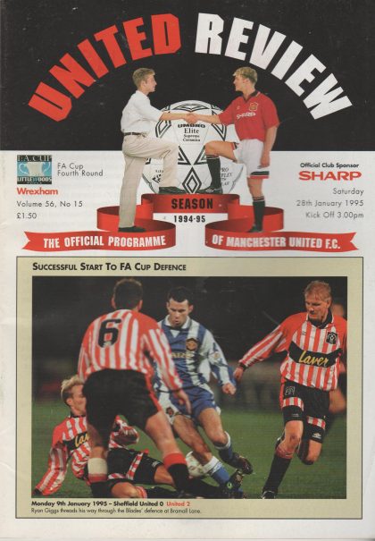 Manchester United v Wrexham 28-Jan-1995