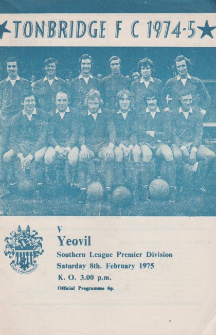 Tonbridge v Yeovil Town   08-Feb-1975