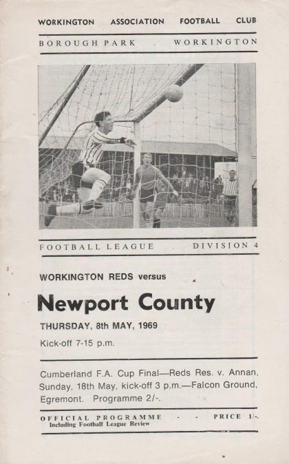 Workington v Newport County 08-May-1969