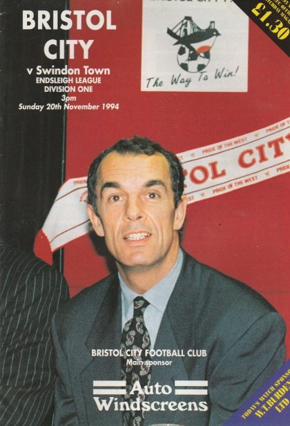 Bristol City v Swindon Town 20-Nov-1994