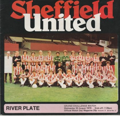 Sheffield United v River Plate 30-Aug-1978