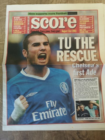 Score   31-Aug-2003