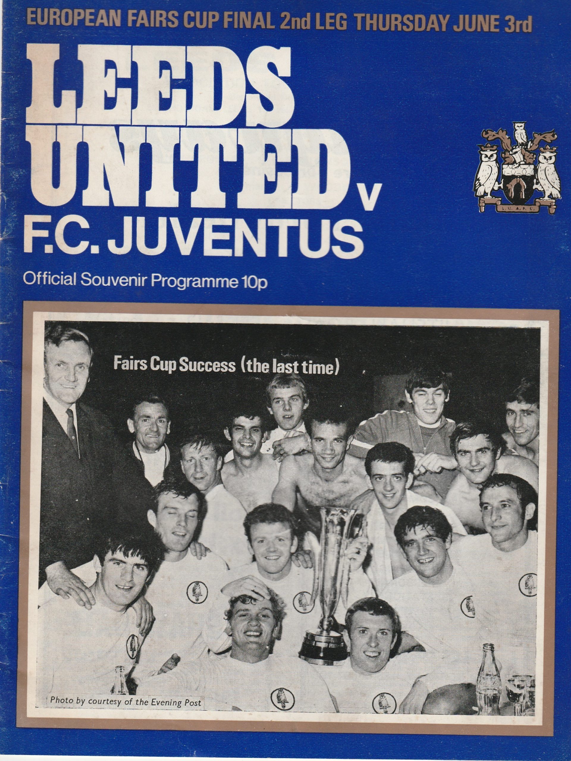 Leeds United v Juventus 03-Jun-1971 - ProgrammeCollector.Net