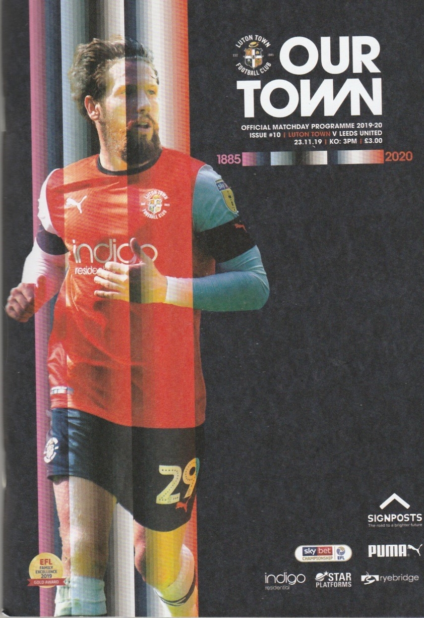 Luton Town V Leeds United 23-Nov-2019 - ProgrammeCollector.Net