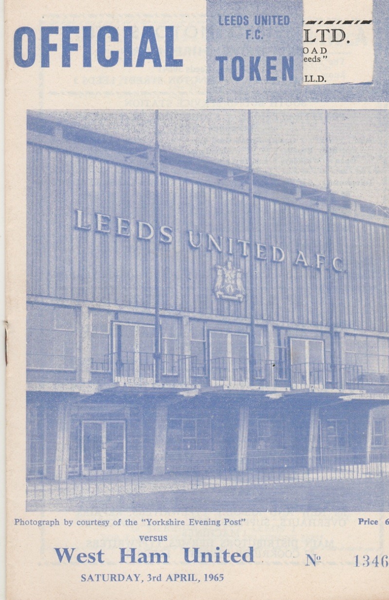 Leeds United v West Ham United 03-Apr-1965 - ProgrammeCollector.Net