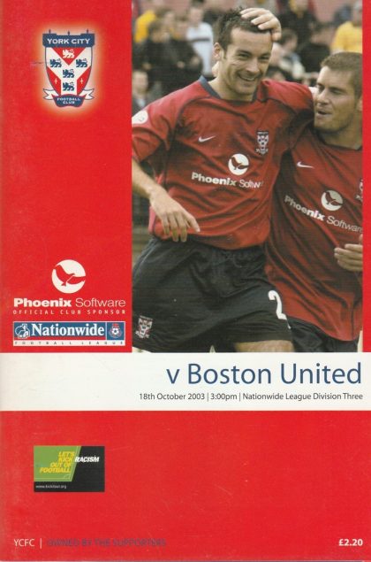 York City v Boston United 18-Oct-2003