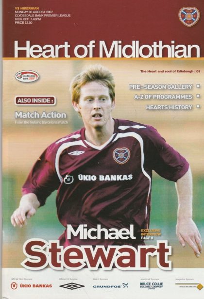 Heart of Midlothian v Hibernian  06-Aug-2007