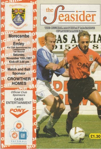 Morecambe v Emley   15-Nov-1997