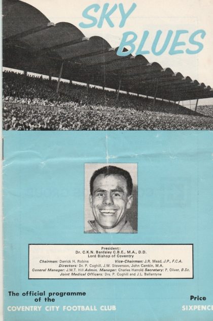 Coventry City v Southampton   14-Sep-1965