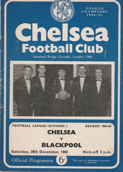 Chelsea v Blackpool  28-Dec-1963