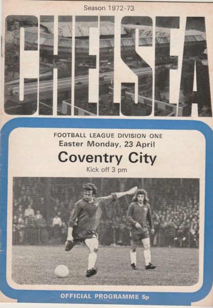 Chelsea v Coventry City 23-Apr-1973