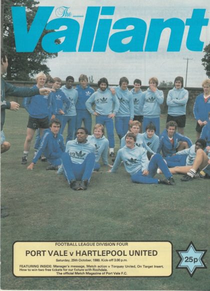 Port Vale v Hartlepool United 25-Oct-1980