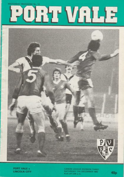 Port Vale v Lincoln City 17-Dec-1983