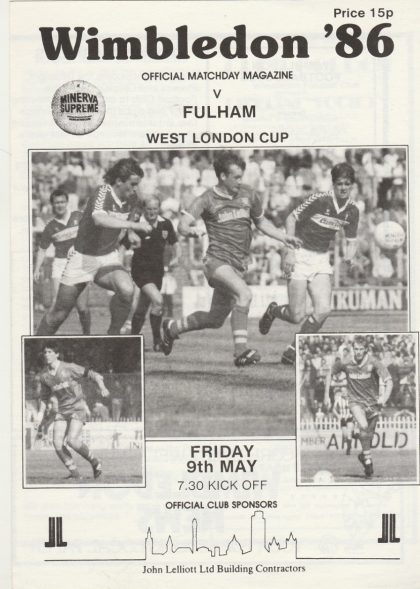 Wimbledon v Fulham 09-May-1986