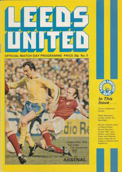 Leeds United v Arsenal 11-Nov-1978