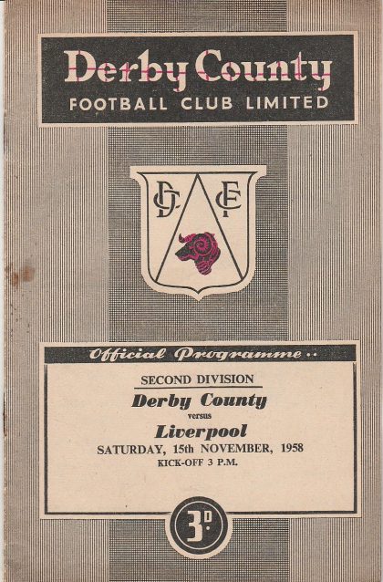 Derby County v Liverpool 15-Nov-1958