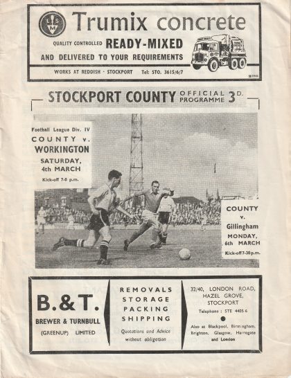 Stockport County v Gillingham  06-Mar-1961