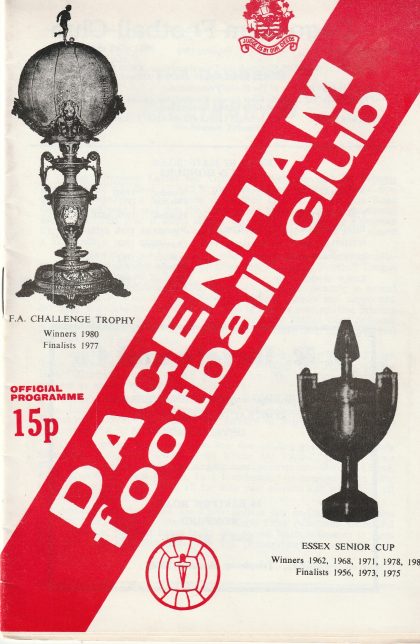 Dagenham v Gillingham 26-Jul-1980