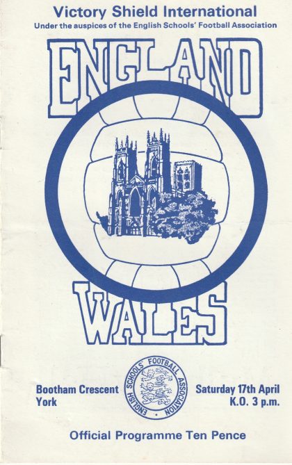 England Schoolboys v Wales Schoolboys 17-Apr-1976