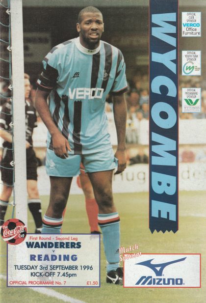 Wycombe Wanderers v Reading  03-Sep-1996