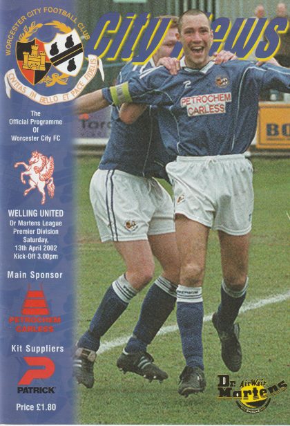 Worcester City v Welling United 13-Apr-2002