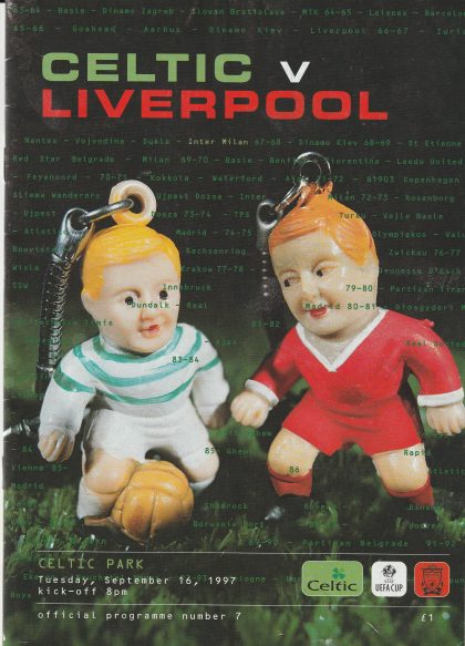 Glasgow Celtic v Liverpool  16-Sep-1997