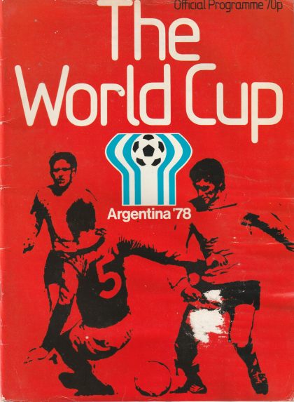 Official World Cup Tournament programme 1978 - English language edition